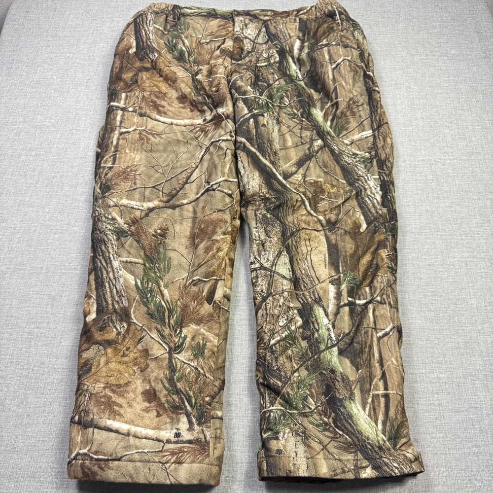 Field & Stream Camouflage Snow‎ Pants Mens 37x32 Brown Hunting Insulated Lined